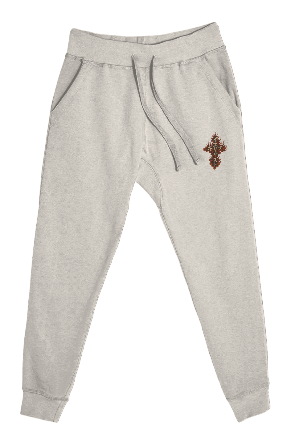 Flame of Christ Cross Premium Jogger Pants