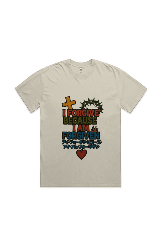 “I Am Forgiven” Premium HEAVY FADED TEE
