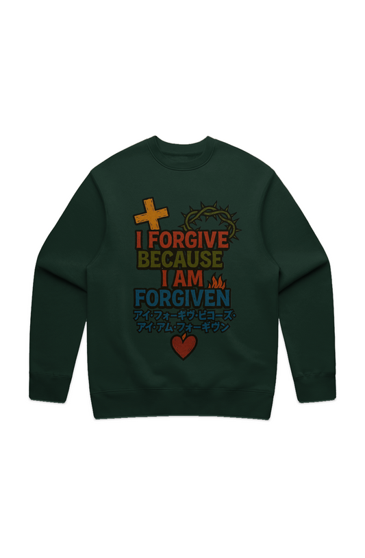 “I Am Forgiven” MENS PREMIUM RELAX CREW