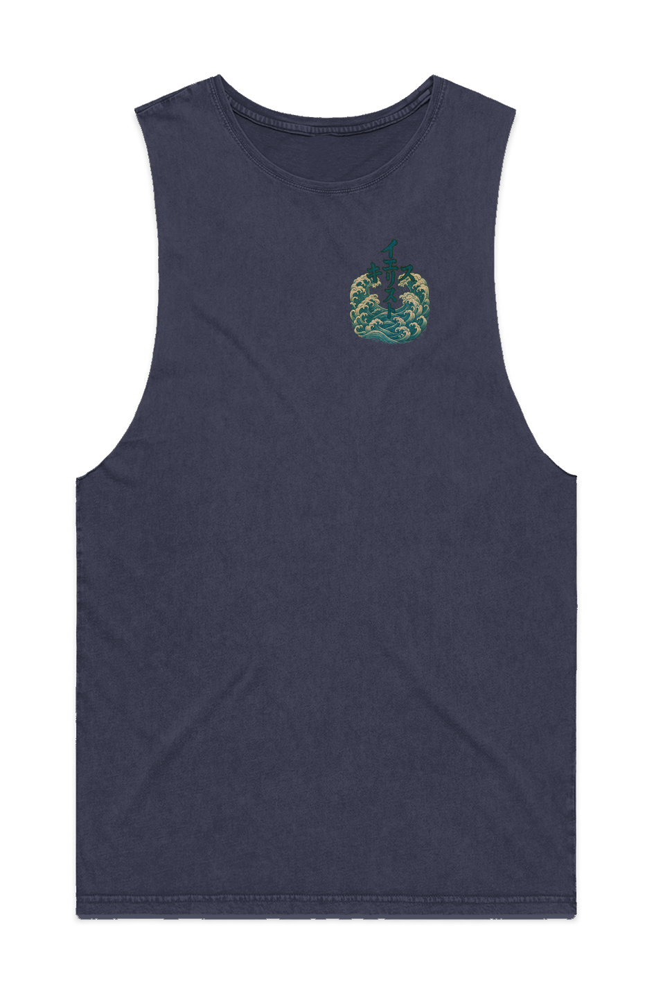 Water Cross (イエス・キリスト IESU KIRISUTO) MENS STONE WASH BARNARD TANK