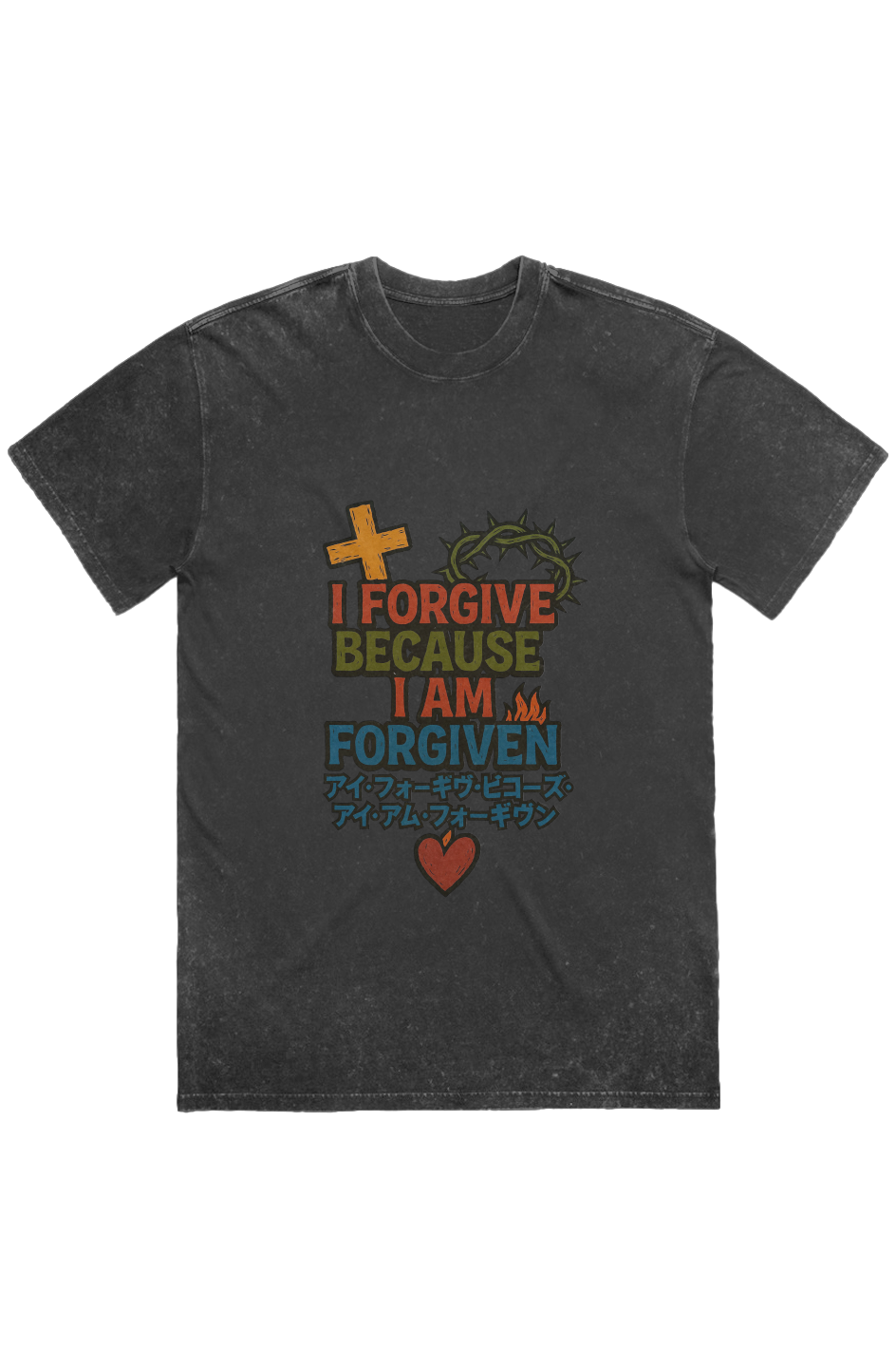 “I Am Forgiven” Stone Wash Heavy Tee