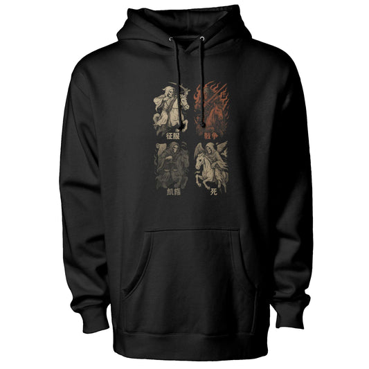 "The Four Horsemen — Literal Kanji Symbolism Edition Heavyweight Hoodie