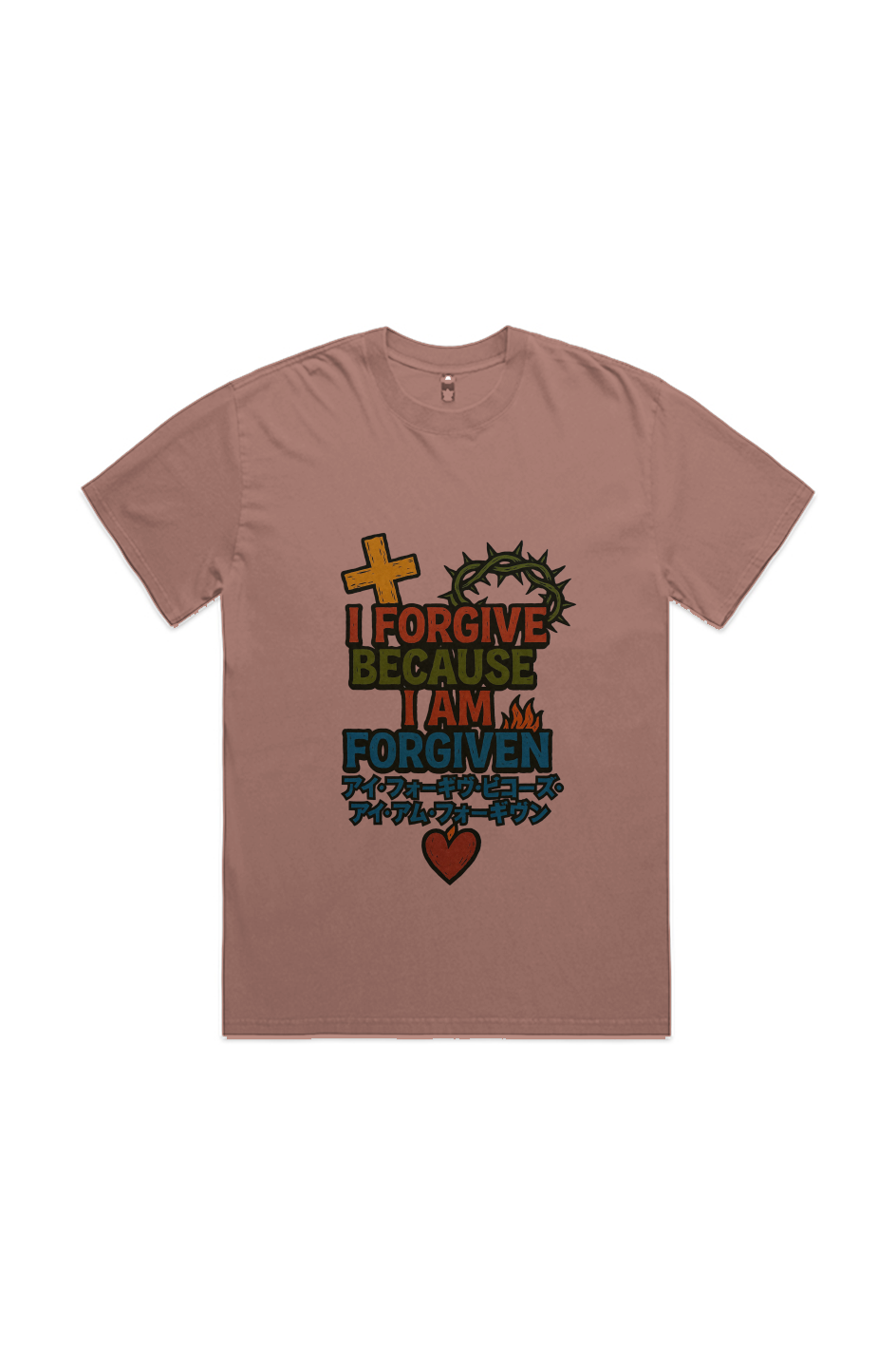 “I Am Forgiven” Premium HEAVY FADED TEE