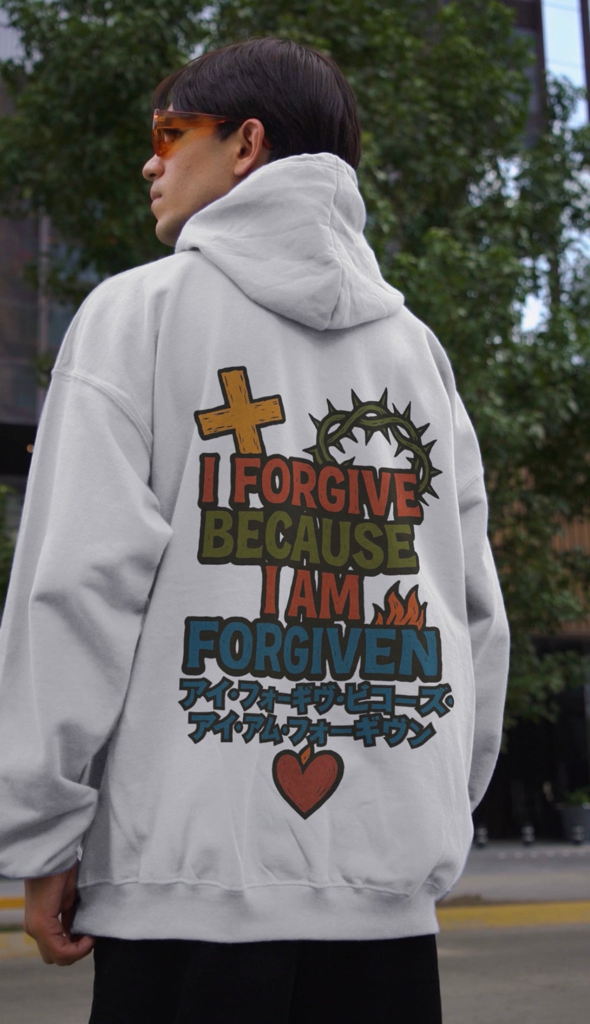 “I Am Forgiven” Embroidered Premium hoodie